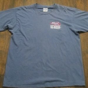 Bud Ice Beware the Penguins VTG T-shirt XL